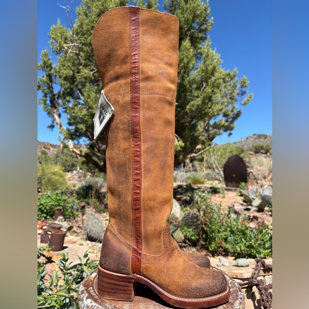 NWT FRYE 🇺🇸 Campus OTK Suede Tall Vintage Boots